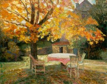 In The Autumn Garden Artwork by Victor Charreton