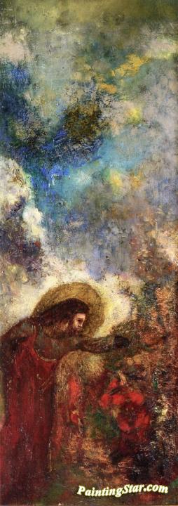 Christ At The Bush Artwork by Odilon Redon