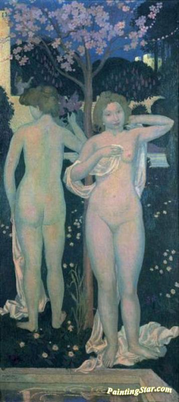 Women With Lilac Artwork by Maurice Denis