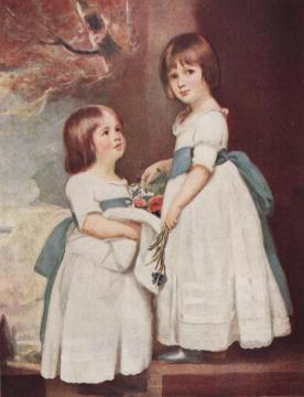 The Horsley Children, Master George And Miss Charlotte Artwork by George Romney