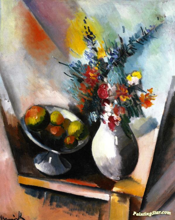 Fruit And Flowers Artwork by Maurice De Vlaminck