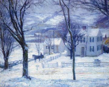 Teacher Going Home Artwork by Robert Vonnoh