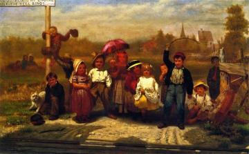 Look out for the Engine while the Bell Rings Artwork by John George Brown