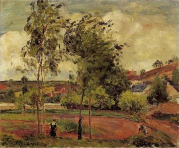 Strong Winds, Pontoise Artwork by Camille Pissarro