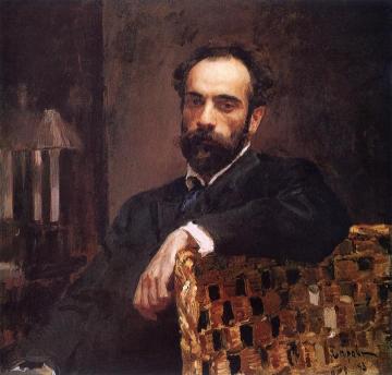 Portrait Of Isaac Ilyich Levitan Artwork by Valentin Serov