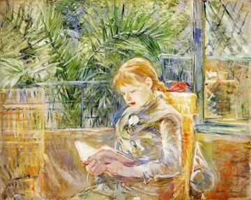 Reading Artwork by Berthe Morisot