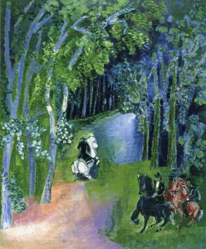 Bridle Path Artwork by Jean Dufy