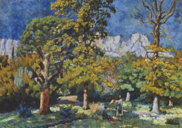 Crimea. Park in Alupka Artwork by Ilya Mashkov