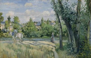 Sunlight On The Road, Pontoise Artwork by Camille Pissarro