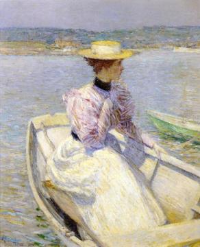 The White Dory Artwork by Frederick Childe Hassam