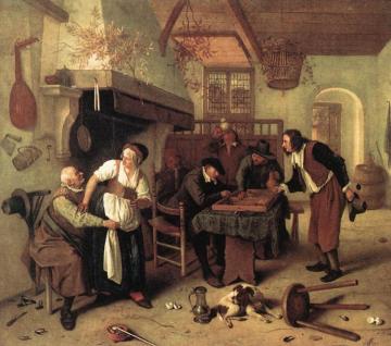 In The Tavern Artwork by Jan Steen