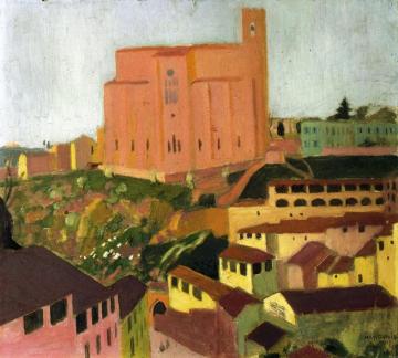 Saint Dominique's Church At Sienne Artwork by Maurice Denis