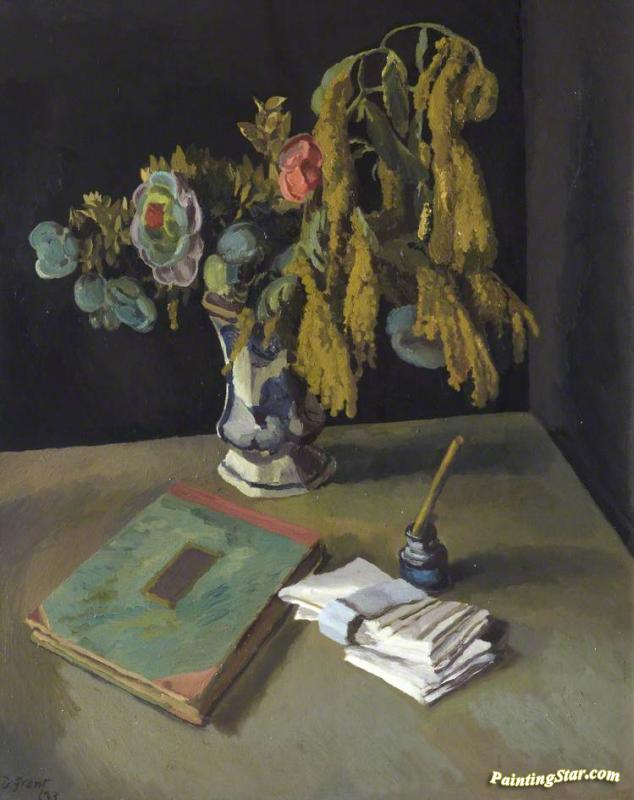 Still Life With Flowers Artwork by Duncan Grant