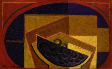 Black Grapes Artwork by Juan Gris