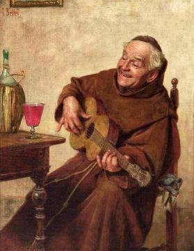 Singing Monk Artwork by Gaetano Bellei