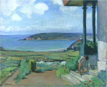 Garden by the Bay of Morgat Artwork by Henri Lebasque