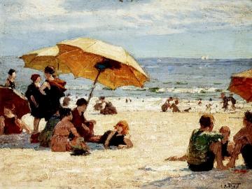 Manhattan Beach Artwork by Edward Potthast