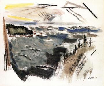 Sea Movement, Maine Artwork by John Marin