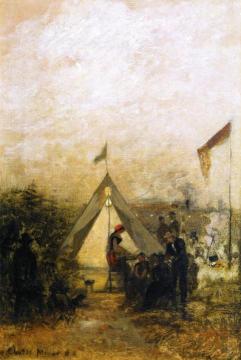 Ladies Cooperative Guild Fete Campfire Artwork by Charles Henry Miller