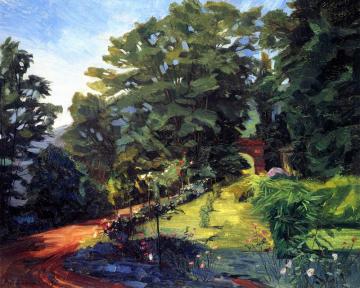 Stift Neuburg, Einfahrtsweg Artwork by Wilhelm Trübner