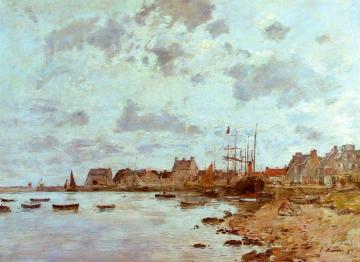 The Port at Saint-Vaast-la-Houghe Artwork by Eugène-Louis Boudin