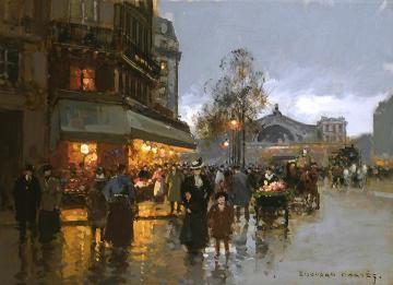Gare de l'Est Artwork by Edouard Léon Cortes
