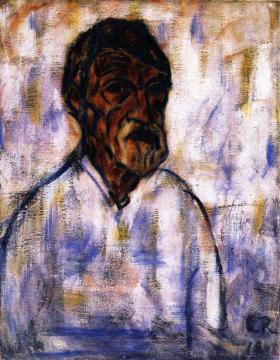 Self-Portrait Artwork by Christian Rohlfs