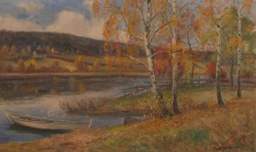 Autumn At Bondivannet (høst Ved Bondivannet, Asker) Artwork by Andreas Singdahlsen