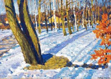 March Snow Artwork by Igor Grabar