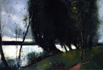 Willows By The Lake Artwork by Lesser Ury