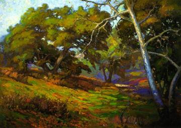In the Shade of the Arroyo Artwork by Franz Bischoff