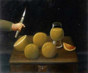 Homage To La Tour Artwork by Fernando Botero