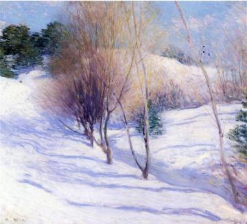 Winter in New Hampshire Artwork by Willard Leroy Metcalf