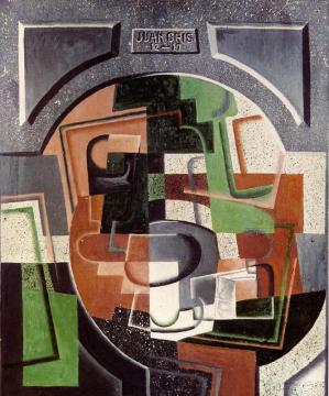 Still Life On Plaque Artwork by Juan Gris