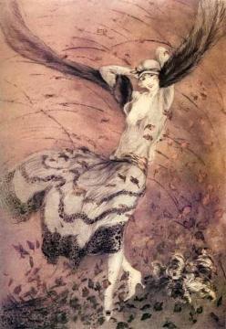 Autumn Swirls Artwork by Louis Icart