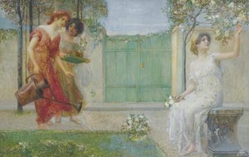 Allegorical Scene Artwork by Eduard Veith