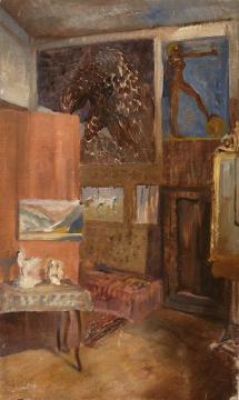 The Studio Interior Artwork by Eduard Veith