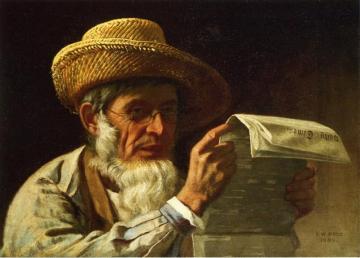 Election Returns Artwork by Thomas Waterman Wood