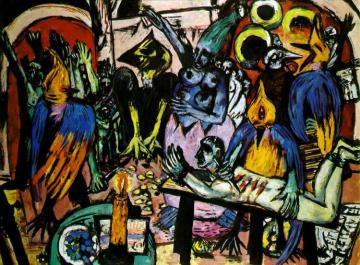 Bird's Hell Artwork by Max Beckmann