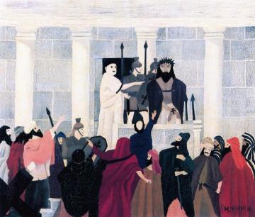 Christ before Pilate Artwork by Horace Pippin