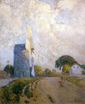 Windmill at Sundown, East Hampton Artwork by Frederick Childe Hassam
