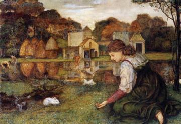 The White Rabbit Artwork by John Roddam Spencer Stanhope