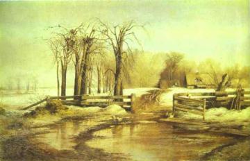 Spring Day Artwork by Alexei Kondratevich Savrasov