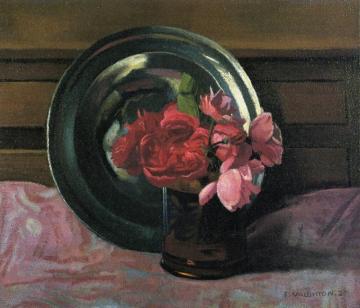 Still Life With Roses Artwork by Felix Vallotton