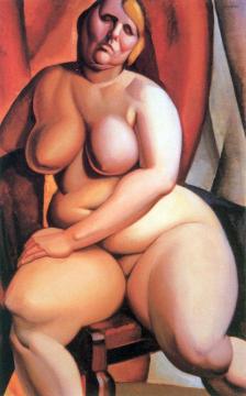 Seated Nude Artwork by Tamara De Lempicka