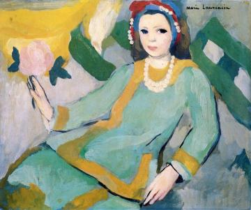 Young Girl In Chinese Pajamas Artwork by Marie Laurencin