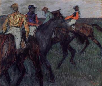 Racehorses Artwork by Edgar Degas