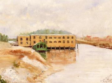 Asnieres, Sewers Artwork by Paul Signac