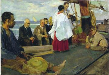 Blessing The Boat Artwork by Joaquin Sorolla y Bastida