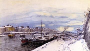 Paris Winter Artwork by Frank Myers Boggs